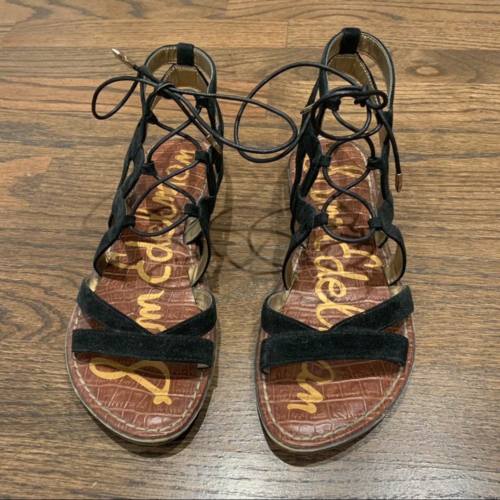 Sam Edelman Black Gladiator Sandals